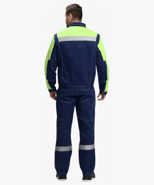 Костюм Сфера-2 СОП CH (тк.Смесовая,210) п/к, т.синий/лимонный