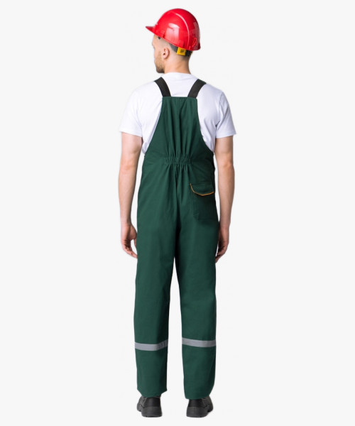 Костюм Респект (тк.Саржа,250) п/к, т.зеленый/оранжевый