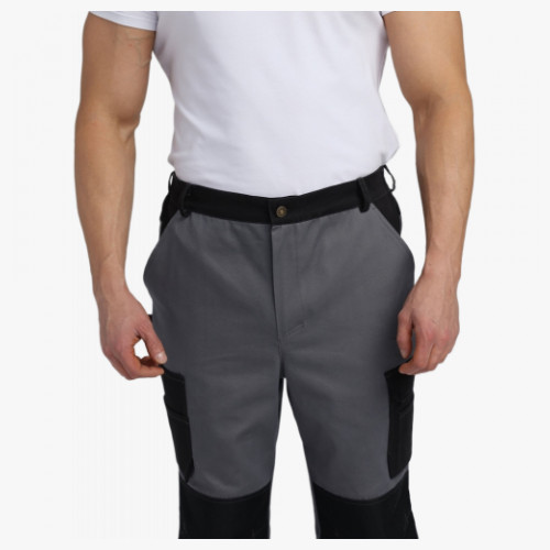 Брюки Милан CH (тк.Смесовая,260), т.серый/черный