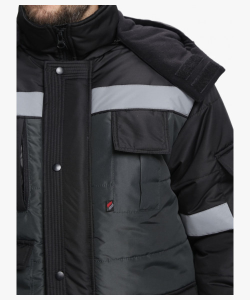 Костюм зимний Беркут СОП CH (тк.Таслан) п/к, черный/т.серый