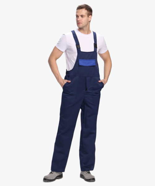 Полукомбинезон для ИТР (тк.Смесовая,210), т.синий/васильковый