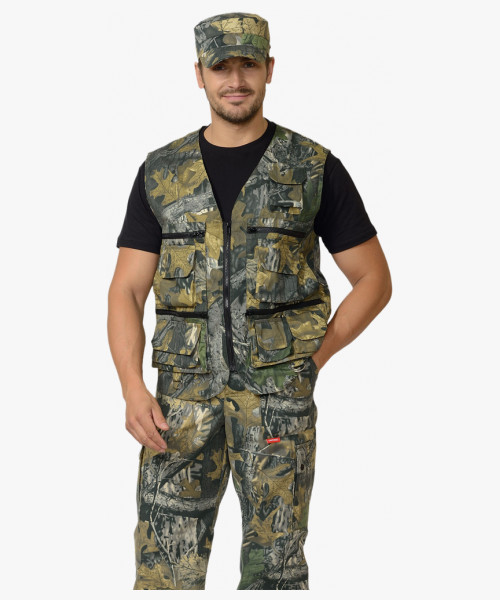 Жилет разгрузочный универсальный КМФ Темный лес