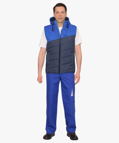 Жилет СИРИУС-ЭЛЬБРУС синий с васильковым