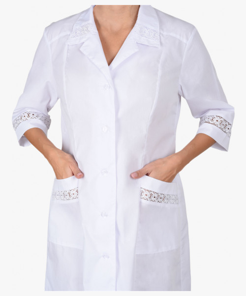 Халат СИРИУС-АДЕЛЬ женский белый