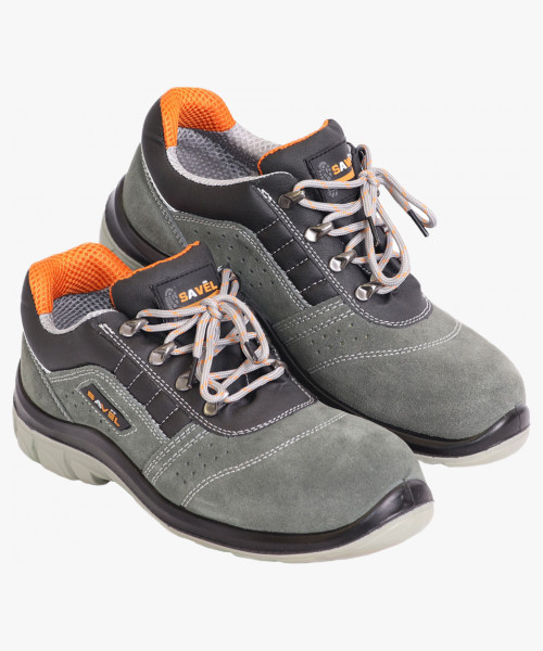 Полуботинки УНИВЕРСАЛ, замша (серые), ПУ-ПУ