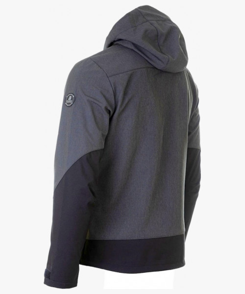 Куртка софтшелл летняя мужская Brodeks KS237, цвет серый, чёрный