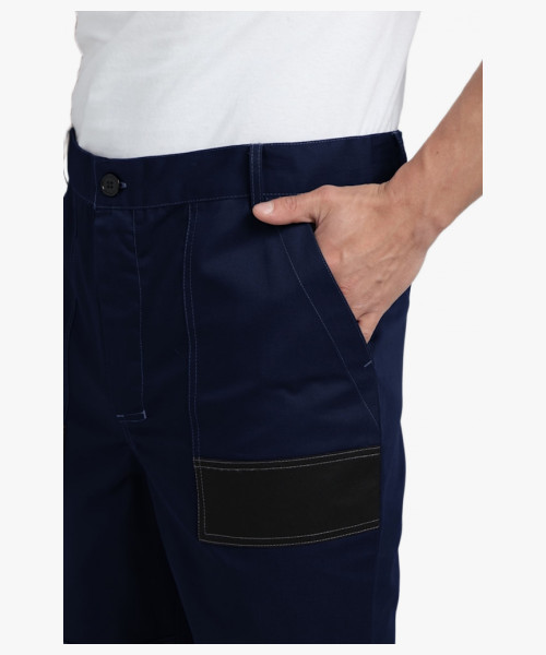 Костюм Виват-1 Премиум CH МВО (тк.Смесовая,240) брюки, т.синий/черный/васильковый