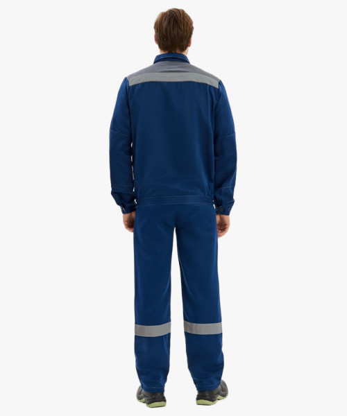 Костюм Лигор-1 СОП К. (тк.Смесовая,210) брюки, т.синий/серый