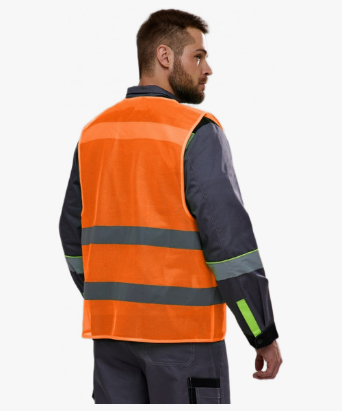 Жилет сигнальный ProfLineBase (тк.Полиэфир,60), оранжевый