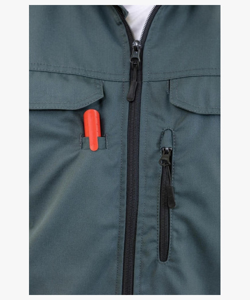 Куртка летняя мужская Brodeks KS202, цвет хвойный, чёрный