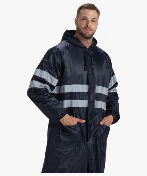 Плащ влагозащитный ProfLineSpecialist СОП (ПВХ,210), т.синий