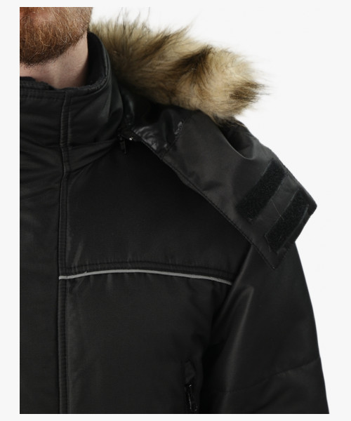 Куртка зимняя Аляска-Люкс (тк.Cat’s eye), черный