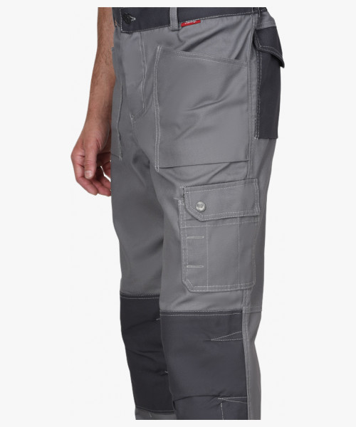 Брюки СИРИУС-ВЕСТ-ВОРК ср.серый с т.серым пл. 275 г/кв.м