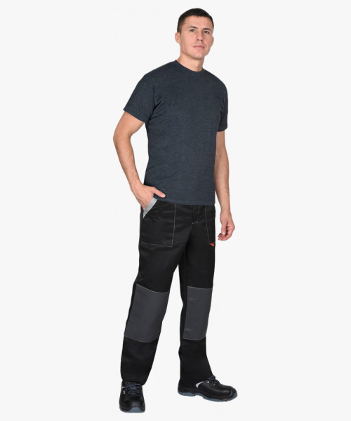 Футболка меланж черный 160 г/м2