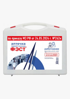 Аптечка ФЭСТ первой помощи работникам футляр из полистирола 285х255х100 (3763)