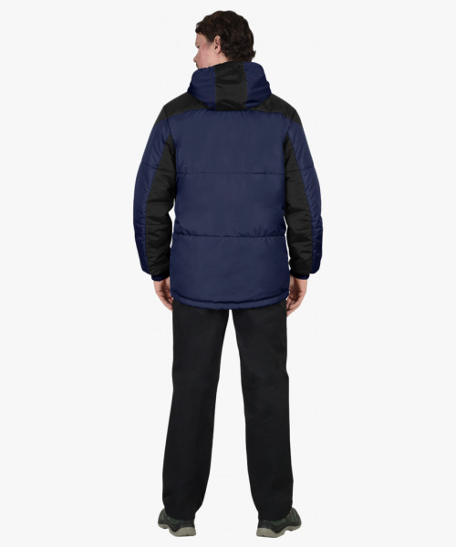 Куртка СИРИУС-СПРИНТЕР мужская, темно-синяя с черным