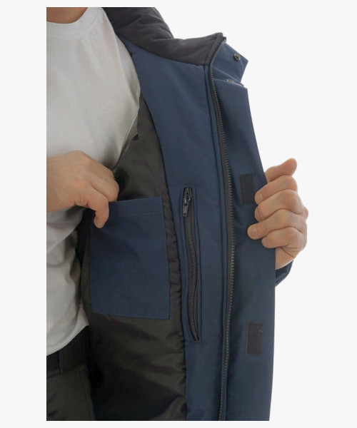 Куртка-парка зимняя мужская Brodeks KW204, цвет синий