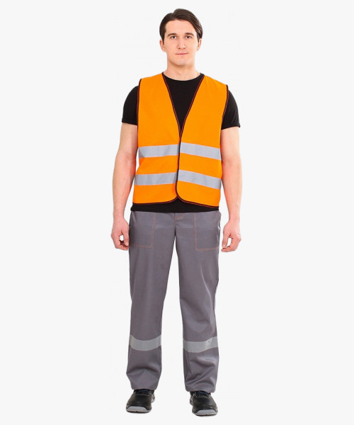 Жилет сигнальный Неон (тк.Полиэфир,120), оранжевый