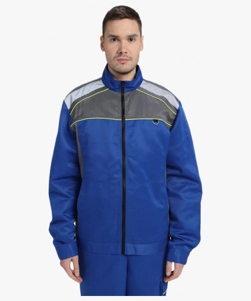 Костюм Практичный-2 СОП CH (тк.Смесовая,210) п/к, васильковый/серый