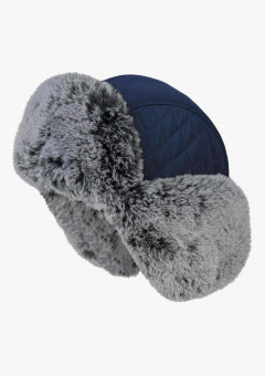 Шапка-ушанка Brodeks Extreme KM109, цвет синий, серый мех