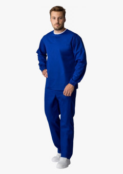 Мужской костюм ХАССП-Стандарт (ткань Оптима, 160), васильковый