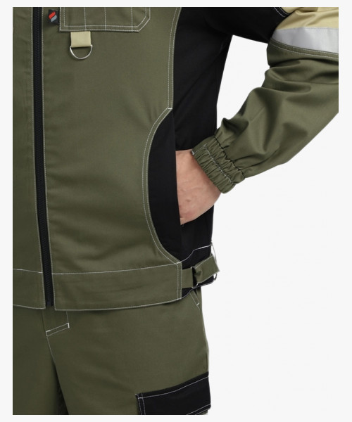 Костюм Вектрон-2 (тк.Смесовая МВО,240) п/к, хаки/черный/бежевый