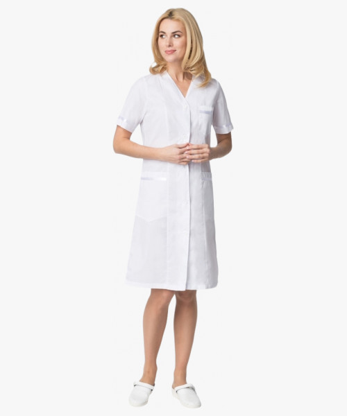 Халат женский Светлана (тк.ТиСи), белый