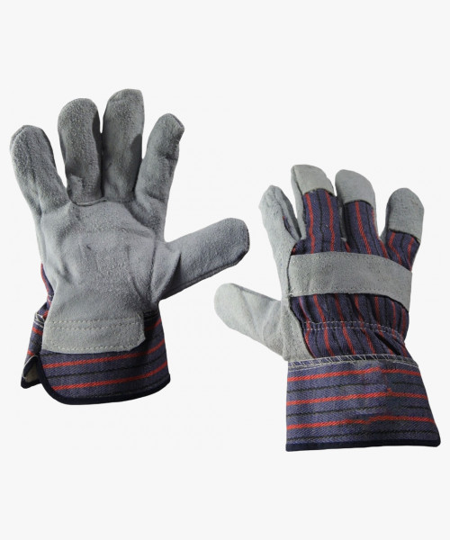 Перчатки спилковые комбинированные