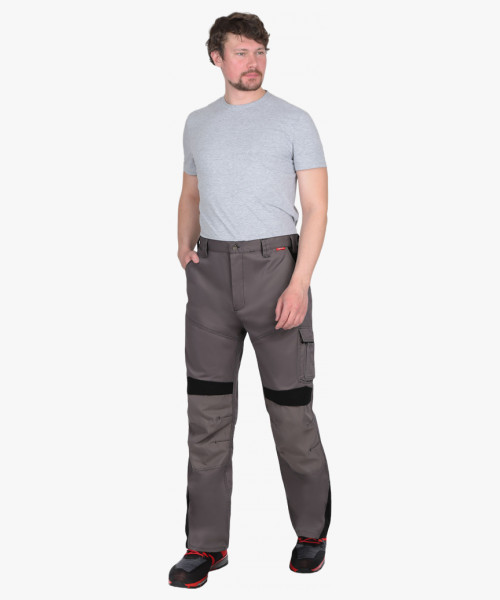 Брюки СИРИУС-ЦИТРИН ср.серый с черным