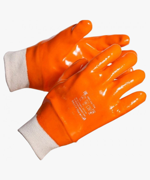 Перчатки МБС морозоустойчивые полный облив ПВХ манжет резинка