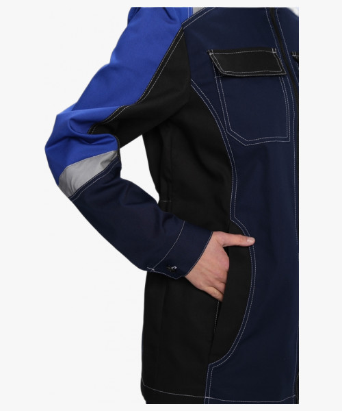 Костюм женский Формула-1 IMP (тк.Смесовая,240) брюки, т.синий/васильковый/черный