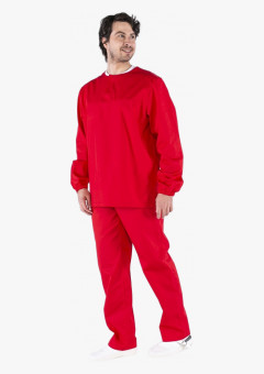 Мужской костюм ХАССП-Стандарт (ткань Оптима, 160), красный