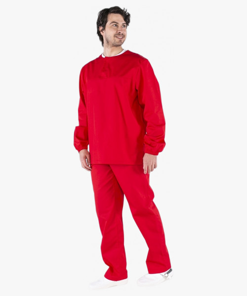 Мужской костюм ХАССП-Стандарт (ткань Оптима, 160), красный