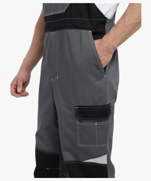 Костюм Вектрон-2 (тк.Смесовая МВО,240) п/к, серый/черный/красный