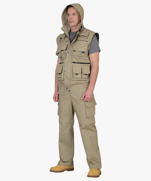 Костюм СИРИУС-ТИГР куртка, брюки (тк. Rodos 245) Песочный