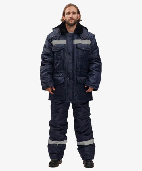 Костюм зимний Мастер NEW (тк.Оксфорд) п/к, т.синий КОС 912