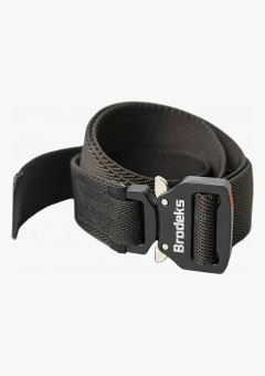 Ремень Brodeks KM102 + стрейч, цвет чёрный, длина 140 см