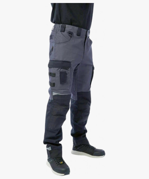 Брюки летние мужские Brodeks KS302, цвет серый, чёрный