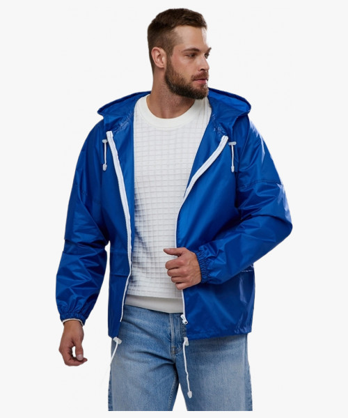 Куртка-дождевик Лидер (Таффета/Оксфорд, 240), синий