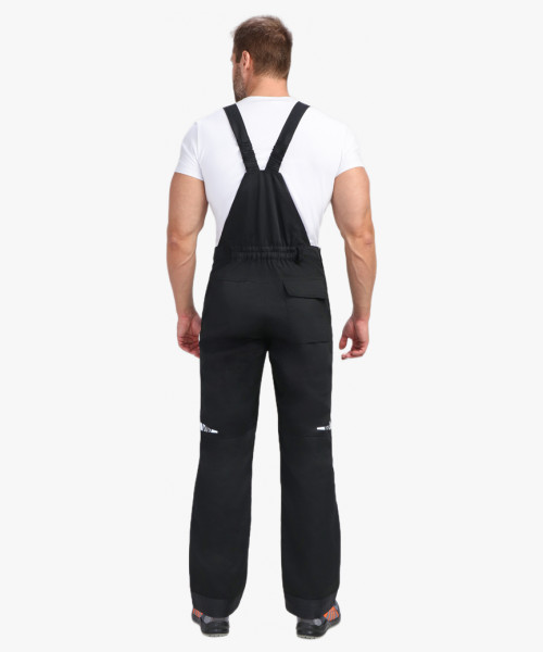 Костюм мужской летний ProfLineSpecialist-2 (тк.Смесовая,240) полукомбинезон, бежевый/черный