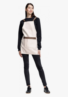 Фартук Settle In, светло-бежевый (молочный)