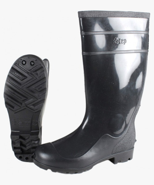 Сапоги мужские ПВХ двухкомпонентные Step, черный (арт.С-40)