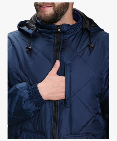 Куртка демисезонная Бомбер-Люкс (тк.Дюспо), синий