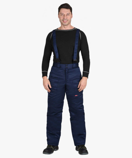 Брюки мужские зимние универсальные тёмно-синие