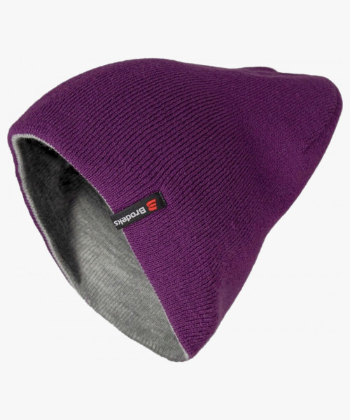 Шапка Brodeks Light Bicolor, цвет фиолетовый, серый