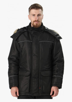 Куртка зимняя Аляска-Люкс (тк.Cat’s eye), черный