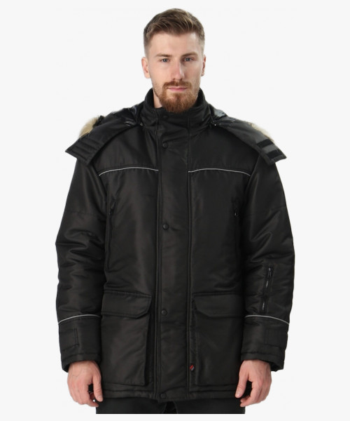 Куртка зимняя Аляска-Люкс (тк.Cat’s eye), черный