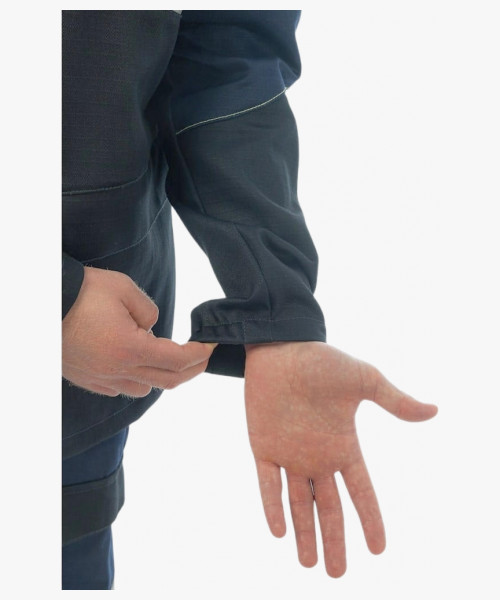 Куртка сварщика Brodeks FS28-01, цвет тёмно-синий, чёрный