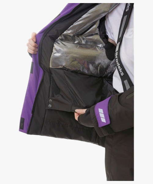 Куртка женская зимняя KW 208, цвет фиолетовый