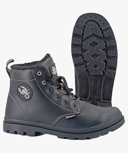 Ботинки утепленные Резина Скорпион Комфорт высокие (арт. 1650.1), чёрный